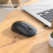 Hoco GM14 Platinium 1200DPI 2.4g Bluetooth Kablosuz Optik Mouse