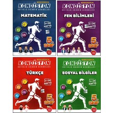 Newton Yayınları 5. Sınıf Matematik - Fen Bilimleri - Türkçe - Sosyal Kondisyon Denemeleri 4 Kitap