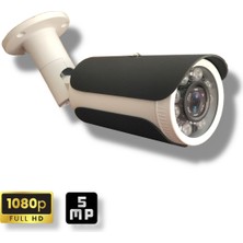 Qromax 14 Kamerali Set - Hareket Algilayan Gece Görüşlü 8 Super King LED 5mp Sony Lensli 1080P Full Hd Metal Kasa Güvenlik Kamerasi Seti 40SK8