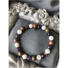 Doğaltaş Unakit-Aytaşı-Ametist Bileklik