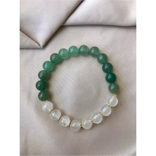 Aventurin-selenit doğaltaş bileklik