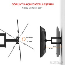 Bestoclass Philips 55PUS8508 Hareketli Tv Askı Aparatı