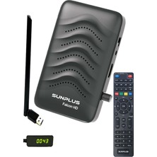 Sunplus Falcon Çanaklı-Çanaksız Tv Full Hd Akıllı Kumanda Sınırsız Sinema Paketi Uydu Alıcısı Wifi Anten