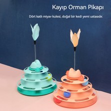 Maskot Dört Katmanlı Parça Pikap Tüy Kedi Teaser Sopa Oyuncak (Yurt Dışından)