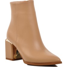 Ayakmod 248025 Nude Içi Kürklü Kadın Topuklu Bot