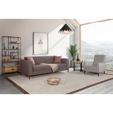 Perla Sofa Ferranti Yataklı Sandıklı Koltuk Takımı Krem