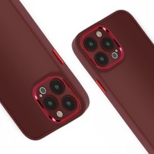 FitCase iPhone 15 Pro Kılıf Freya Lazer Lens Kamera Çerçeveli Silikon Kapak