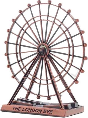 Dünyadan Hediyeler Vintage Metal Ingiltere London Eye Biblo Antik Bakır 15 cm