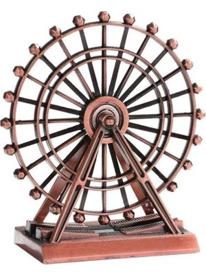 Dünyadan Hediyeler Vintage Metal Ingiltere London Eye Biblo Antik Bakır 15 cm