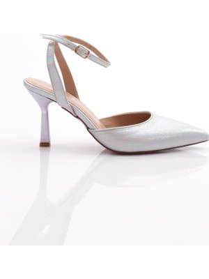 DGN 6082 Kadın Bilekten Bağlama Abiye Ayakkabı