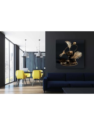 AR AJANS KANVAS TABLO Gold Dekoratif Kanvas Tablo K13