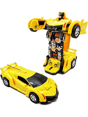 Layfhex Transformers Bumblebee Robota Dönüşebilen Oyuncak Araba Sarı