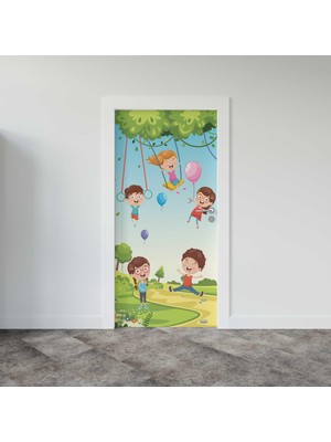 Sticker Art Kapı Giydirme Kapı Sticker Folyosu Çocuklar