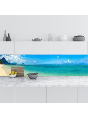 Sticker Art Mutfak Tezgah Arası Folyo Fayans Kaplama Folyosu Wolmar 60X400 cm