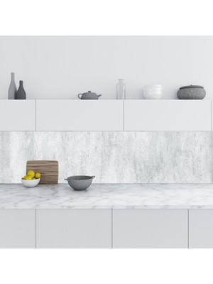 Sticker Art Mutfak Tezgah Arası Folyo Fayans Kaplama Folyosu Çimento Doku 60X100 cm