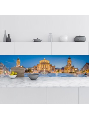 Sticker Art Mutfak Tezgah Arası Folyo Fayans Kaplama Folyosu Berlin 60X200 cm