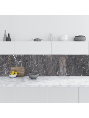 Sticker Art Mutfak Tezgah Arası Folyo Fayans Kaplama Folyosu Limestone Marble 60X200 cm