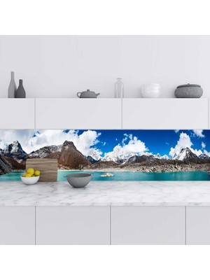Sticker Art Mutfak Tezgah Arası Folyo Fayans Kaplama Folyosu Himalaya 60X500 cm