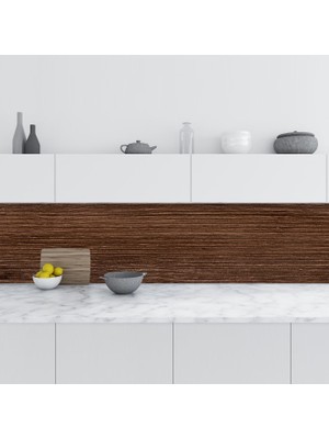 Sticker Art Mutfak Tezgah Arası Folyo Fayans Kaplama Folyosu Ahşap Doku Doğal 60X500 cm