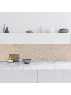 Sticker Art Mutfak Tezgah Arası Folyo Fayans Kaplama Folyosu Parke Tasarım 60X400 cm