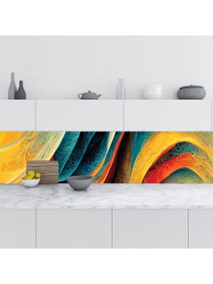 Sticker Art Mutfak Tezgah Arası Folyo Fayans Kaplama Folyosu Bilim 60X500 cm