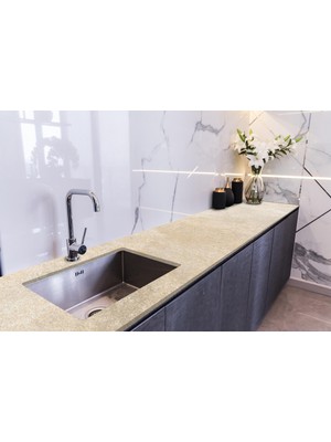 Sticker Art Tezgah Üstü Fayans Kaplama Folyosu Mutfak Tezgahı Kaplama Weathered Stone 70 cm x 5 Metre