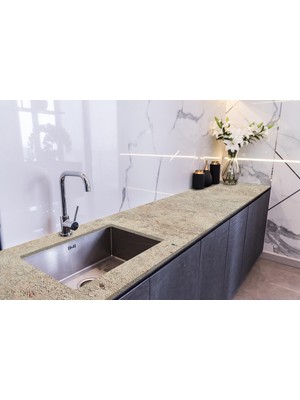 Sticker Art Tezgah Üstü Fayans Kaplama Folyosu Mutfak Tezgahı Kaplama Blanco 70 cm x 3 Metre