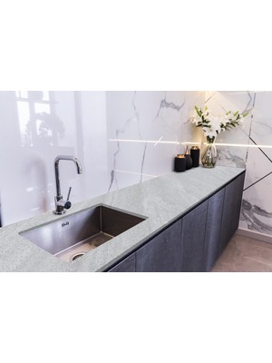 Sticker Art Tezgah Üstü Fayans Kaplama Folyosu Mutfak Tezgahı Kaplama Travertino 70 cm x 5 Metre