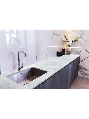 Sticker Art Tezgah Üstü Fayans Kaplama Folyosu Mutfak Tezgahı Kaplama Beton Doku 70 cm x 1 Metre