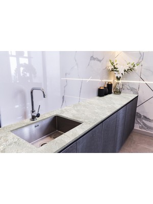 Sticker Art Tezgah Üstü Fayans Kaplama Folyosu Mutfak Tezgahı Kaplama Granite Marble 70 cm x 2 Metre