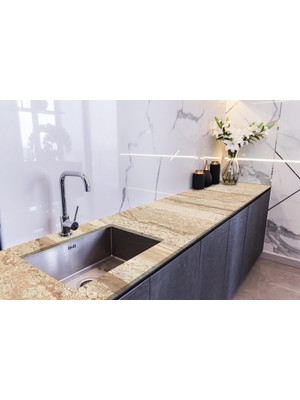 Sticker Art Tezgah Üstü Fayans Kaplama Folyosu Mutfak Tezgahı Kaplama Interio 70 cm x 1 Metre