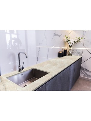 Sticker Art Tezgah Üstü Fayans Kaplama Folyosu Mutfak Tezgahı Kaplama Natural Slate 70 cm x 2 Metre