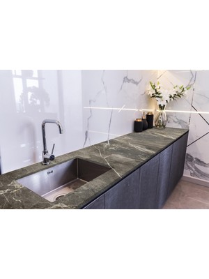 Sticker Art Tezgah Üstü Fayans Kaplama Folyosu Mutfak Tezgahı Kaplama Green Onyx 70 cm x 1 Metre