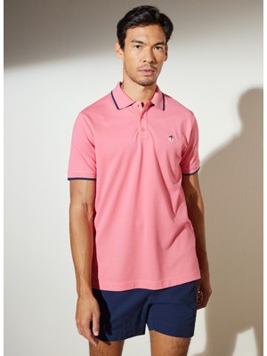 Brooks Brothers Pembe Erkek Polo T-Shirt BBSP23MTS013