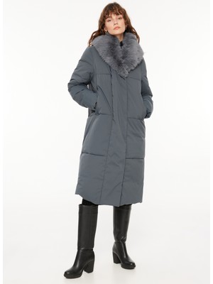 Fabrika Petrol Kadın Mont Zefon