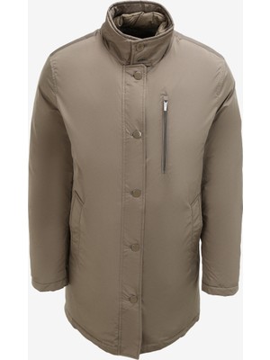 Fabrika Comfort Bej Erkek Kaban Uzun Kol Düz Desenli L Beden Rahat ve Şık Tasarım