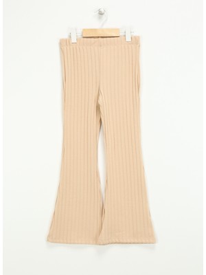 Koton Lastikli Bel Geniş Paça Kız Çocuk Pantolon Deve Tüyü Renk Trend Özellik 13 - 14 Yaş