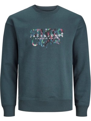 Jack & Jones Erkek Çocuk Füme Sweatshırt Jorsılverlake Sweat Crew Neck Jnr