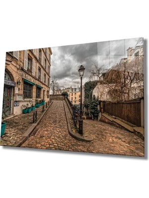 Miray Life Sokak Cam Tablo Old Town Streets
