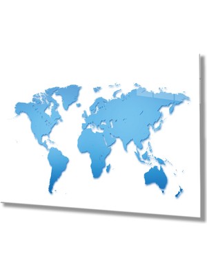 Miray Life Mavi ve Beyaz Dünya Haritası