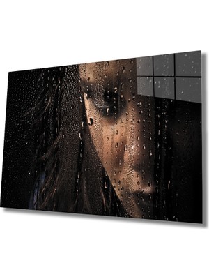 Miray Life Kadınlar Su Damlaları Cam Tablo Women Water Drop