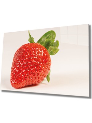 Miray Life Çilek Cam Tablo Strawberry