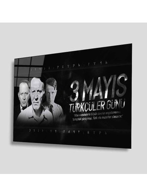 Miray Life Türkçüler Günü Cam Tablo