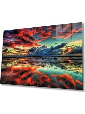 Miray Life Gün Batımı Manzarası Cam Tablo