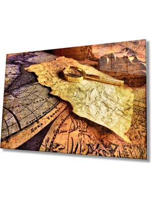 Miray Life Dünya Haritası  Cam Tablo