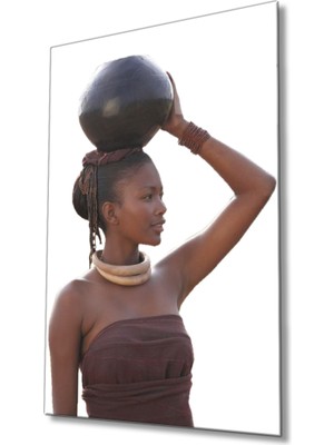 Miray Life Kadın Portresi Cam Tablo