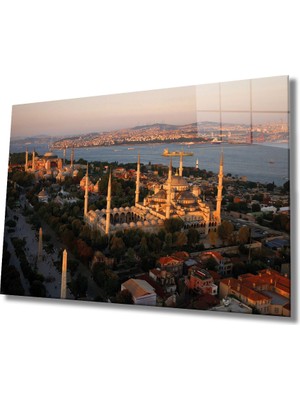 Miray Life Istanbul Manzaralı Cam Tablo Istanbul City View