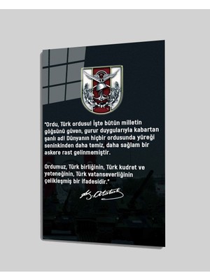 Miray Life Türklük Cam Tablo