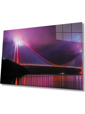 Miray Life Istanbul Boğaz Köprüsü  Cam Tablo