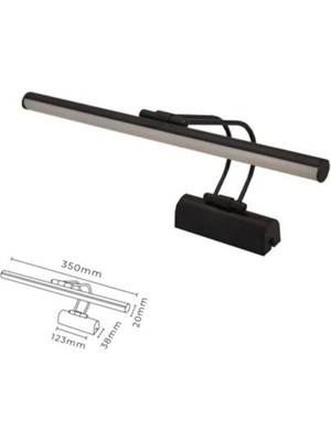 Handmade XL Mat Siyah Kasa Beyaz Işık Banyo Duvar Ayna Tablo Aydınlatması Flüt Aplik Kuğu Aplik LED Aplik